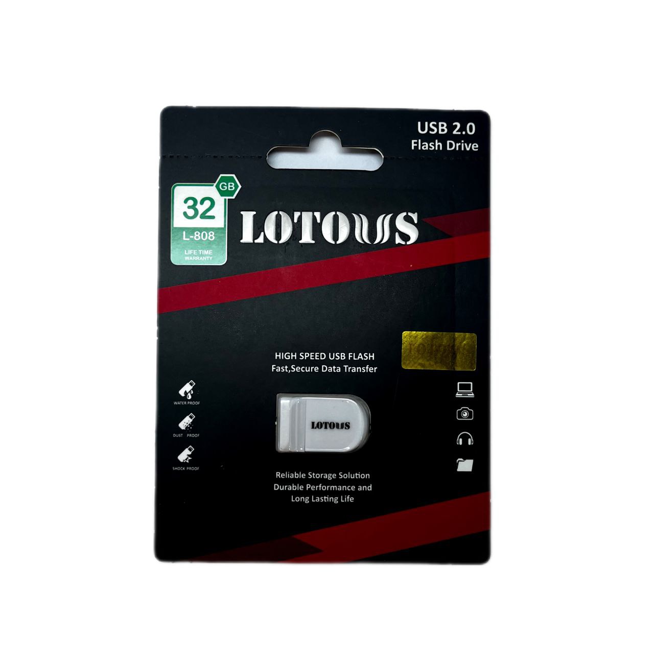 فلش مموری lotous ظرفیت ۳۲ گیگ L-808