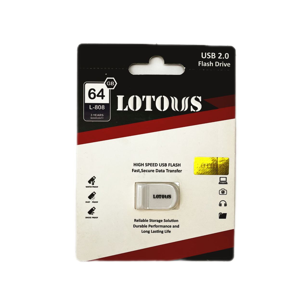 فلش مموری lotous ظرفیت ۶۴ گیگ L-808