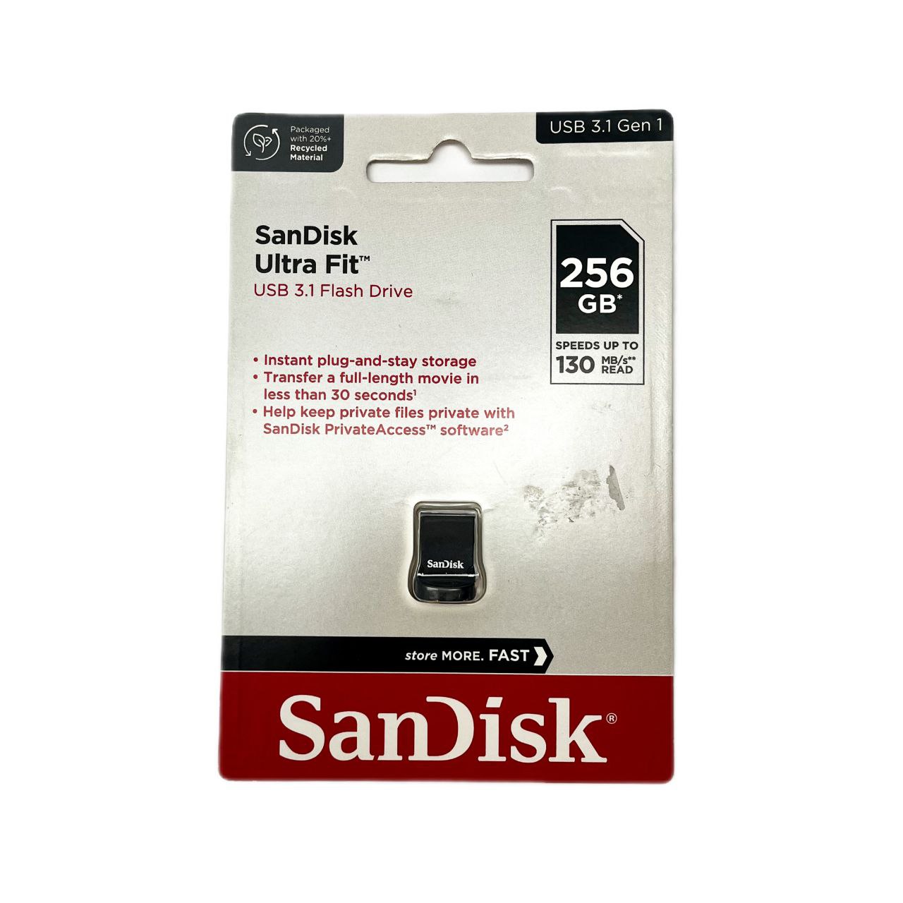 فلش مموری sandisk ظرفیت ۲۵۶ گیگ gen1