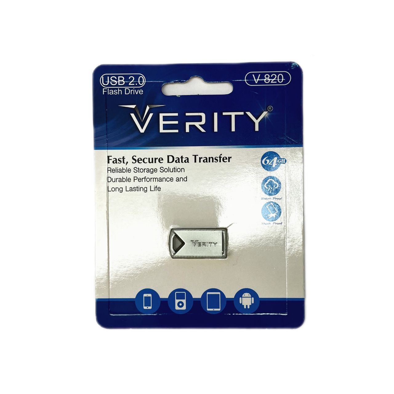 فلش مموری verity ظرفیت 64 گیگ v820