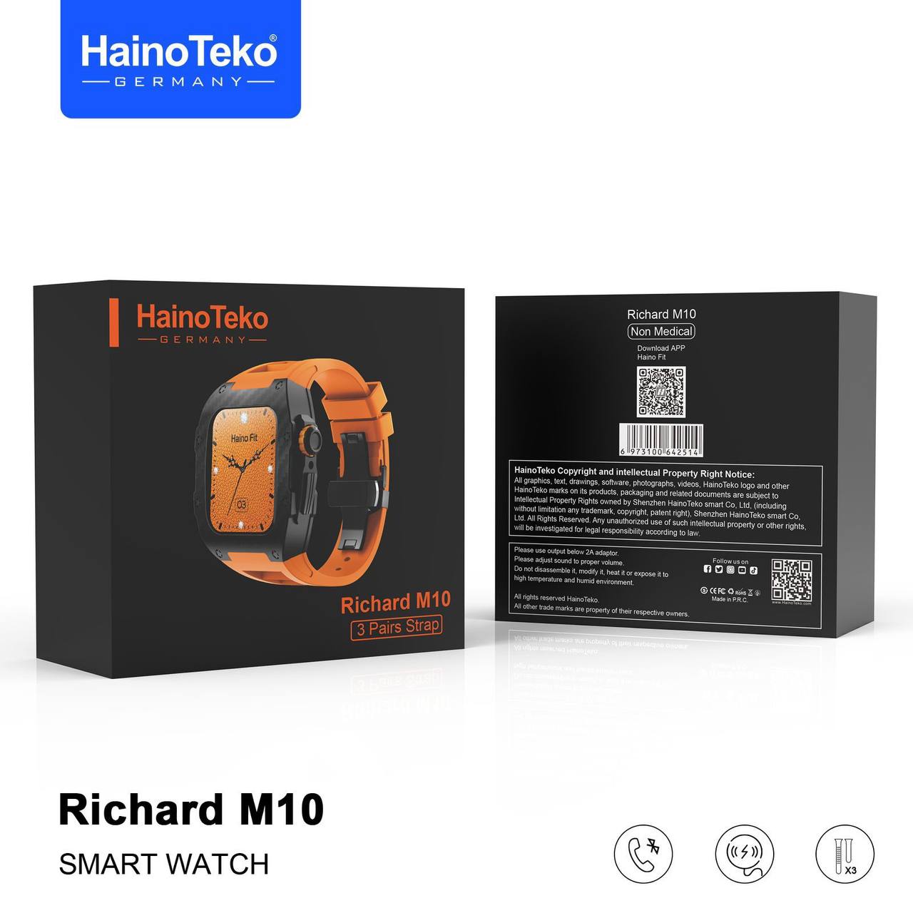 ساعت هوشمند HAINO TEKO مدل RICHARD M10