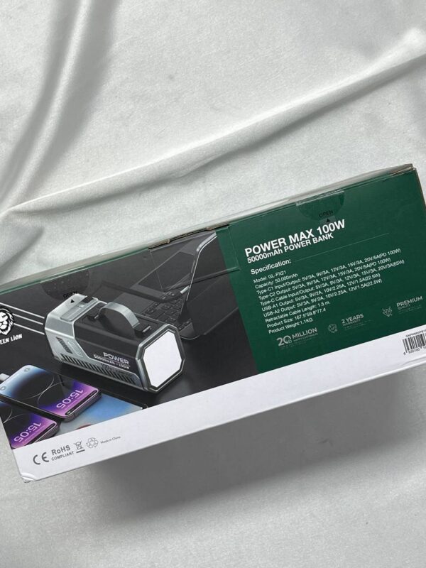 پاوربانک گرین power max 100w