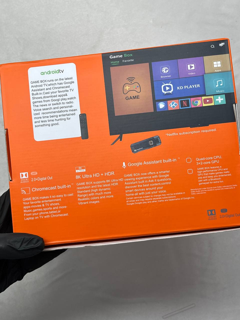 گیم استیک و اندروید باکس 8k