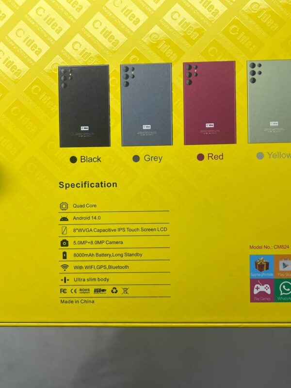 تبلت برند C Idea مدل cm824 ultra