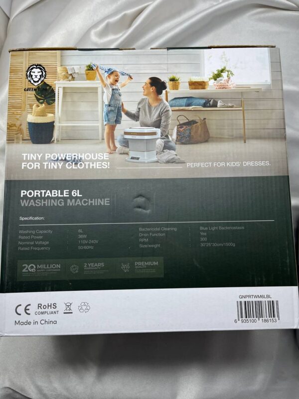 لباس شویی گرین portabel 6L