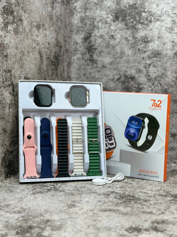ساعت هوشمند دو تایی kw36