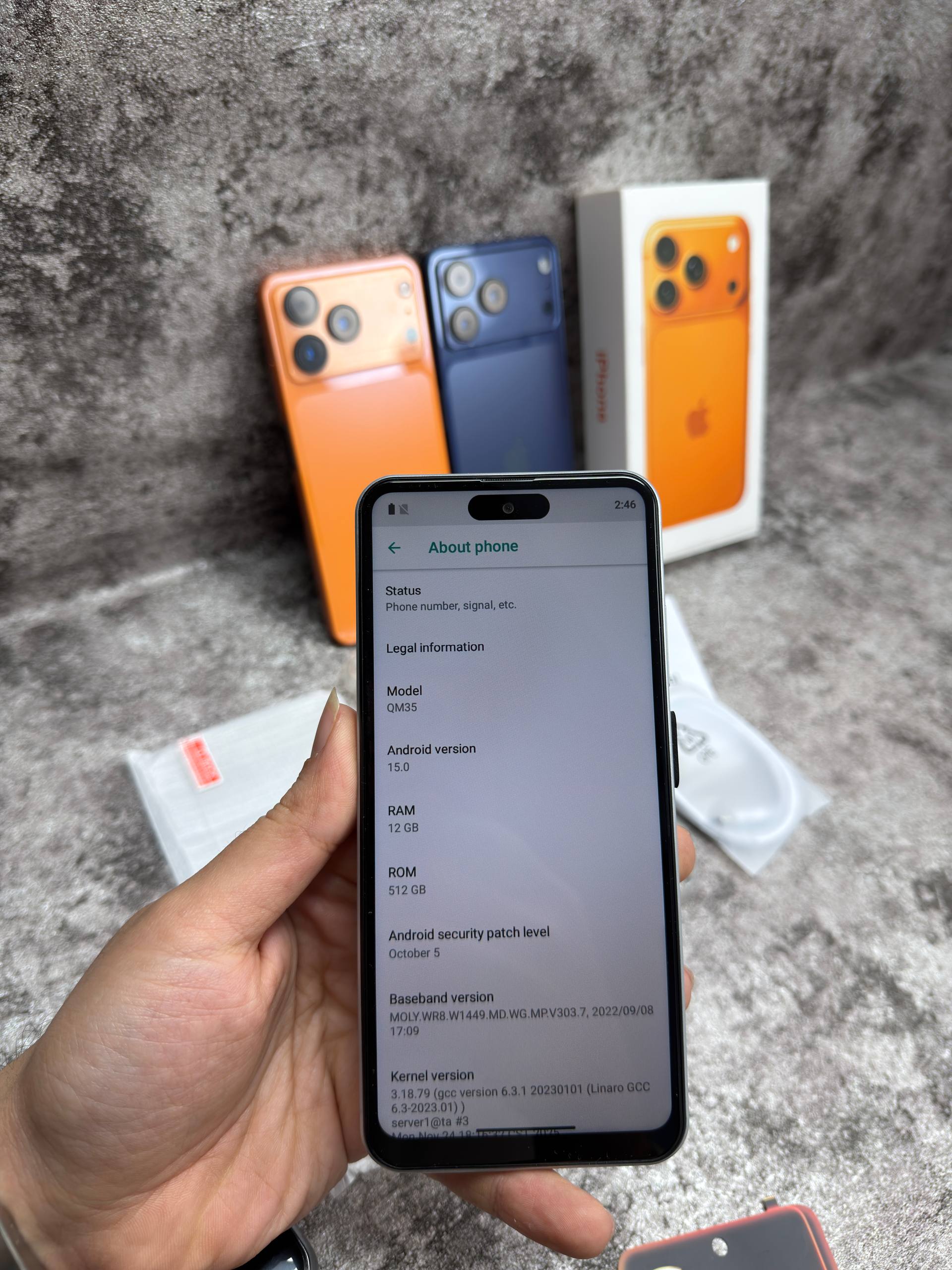 گوشی طرح اپل iphone 17 pro max | حافظه 256 رم 8 گیگابایت