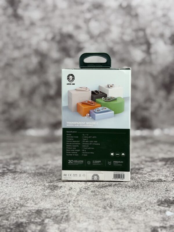 موس گرین مدل tranparent mouse 2
