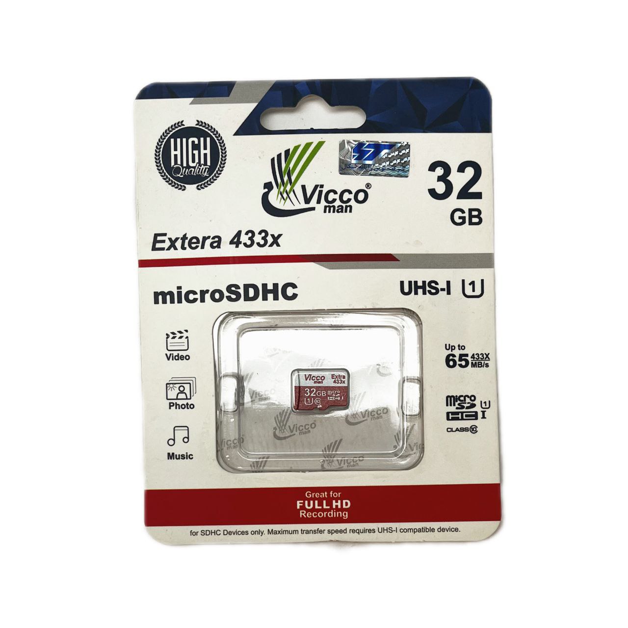 کارت حافظه vicco ظرفیت ۳۲ گیگ extera 433x