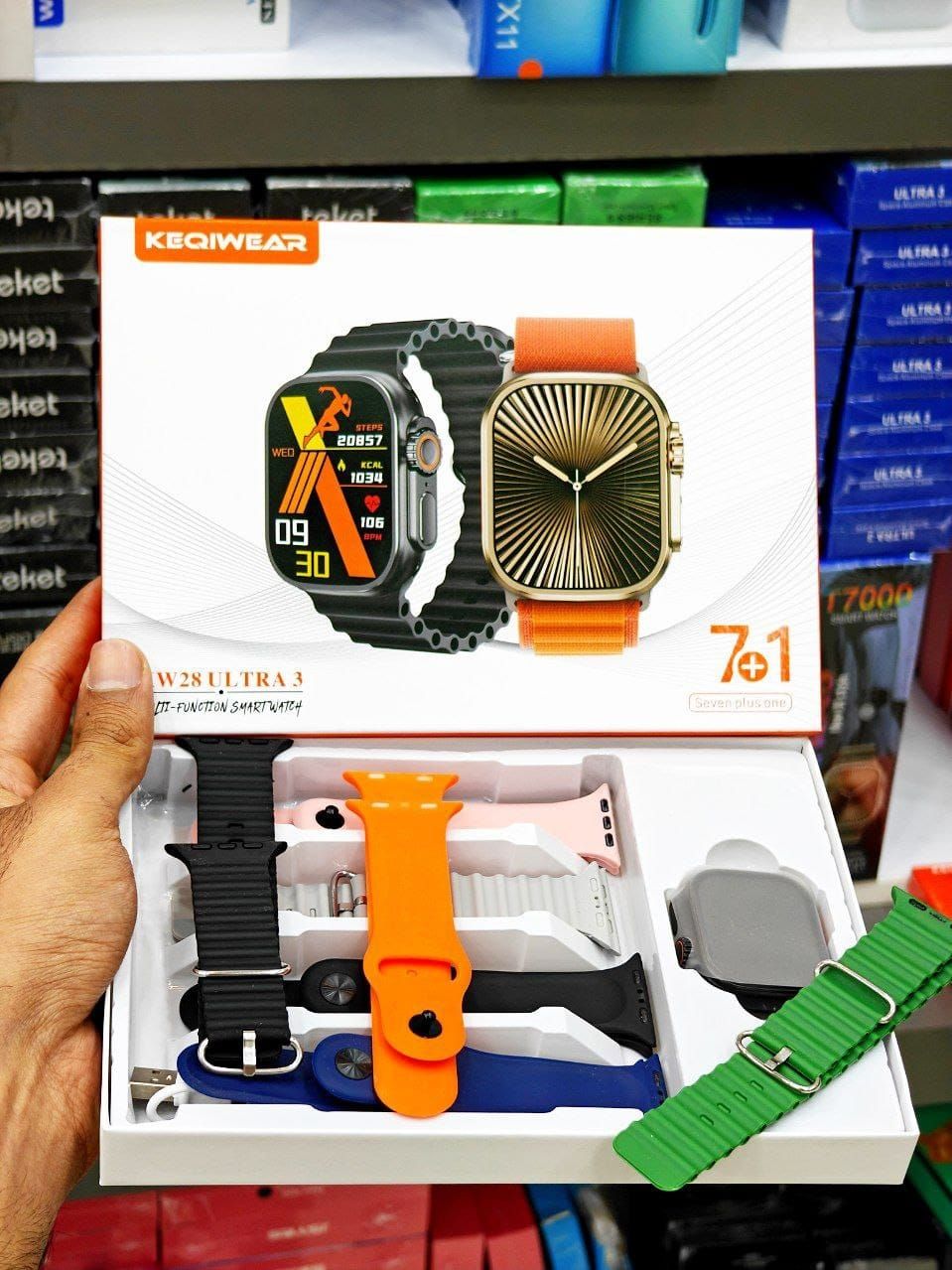 ساعت هفت بند kw28 ultra 3
