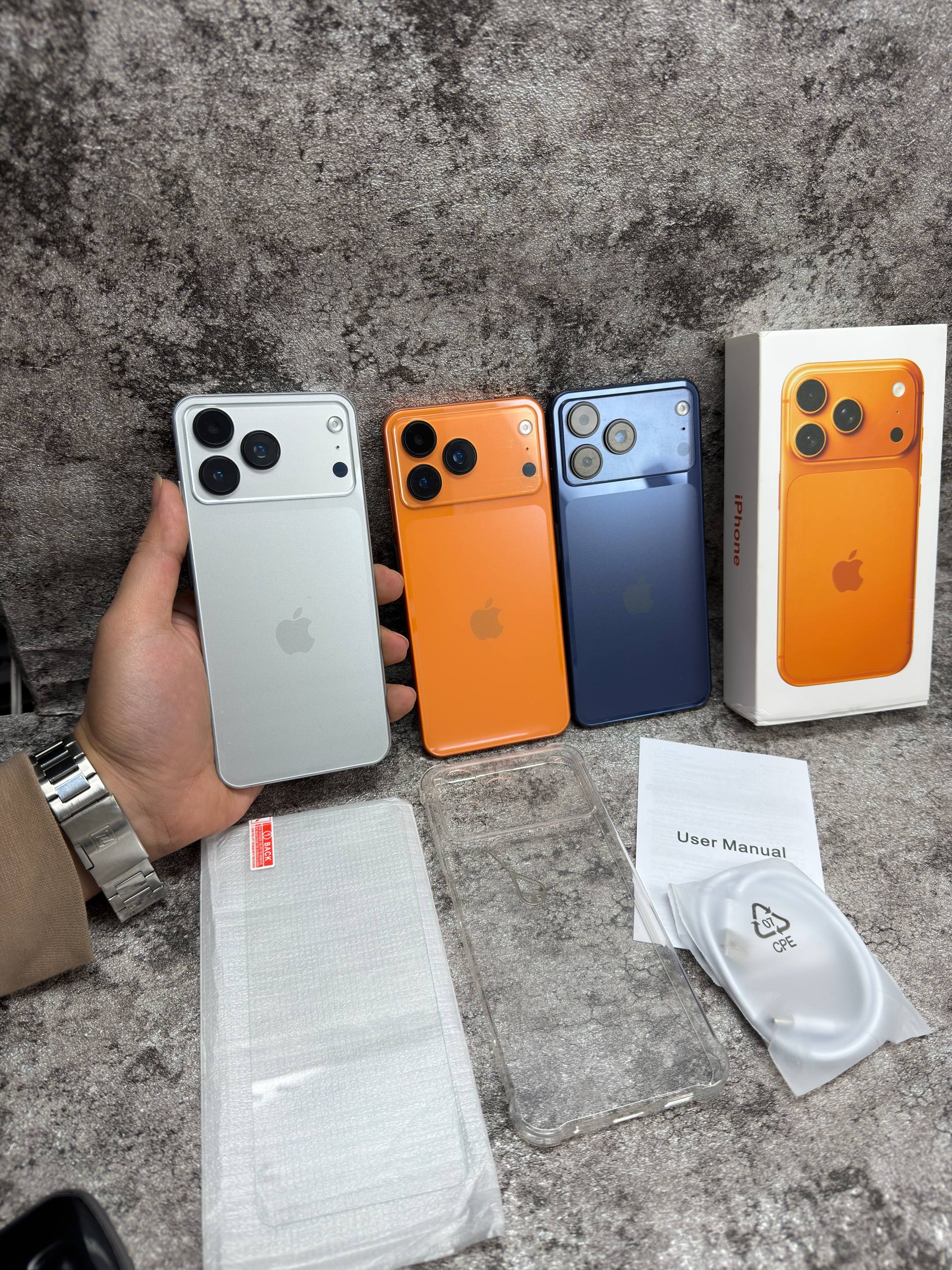 گوشی طرح اپل iphone 17 pro max | حافظه 256 رم 8 گیگابایت