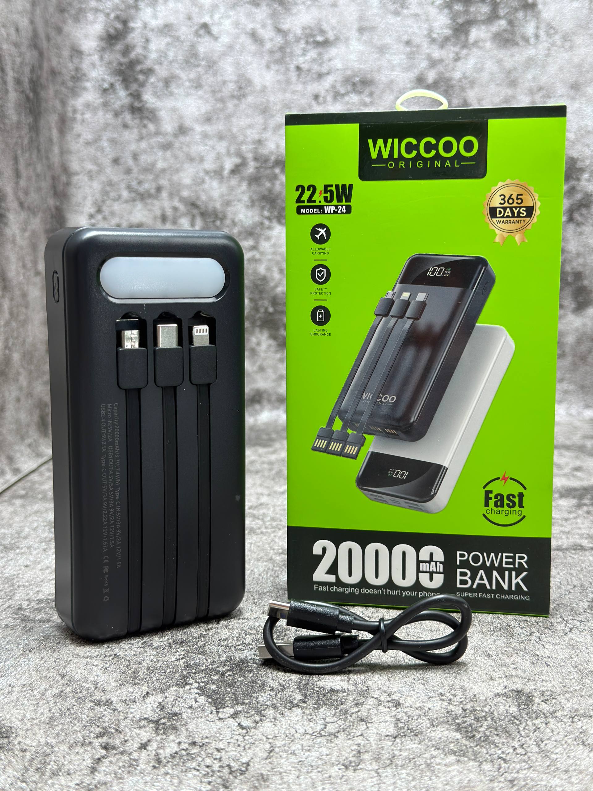 پاوربانک wiccoo مدل wp-24 20k